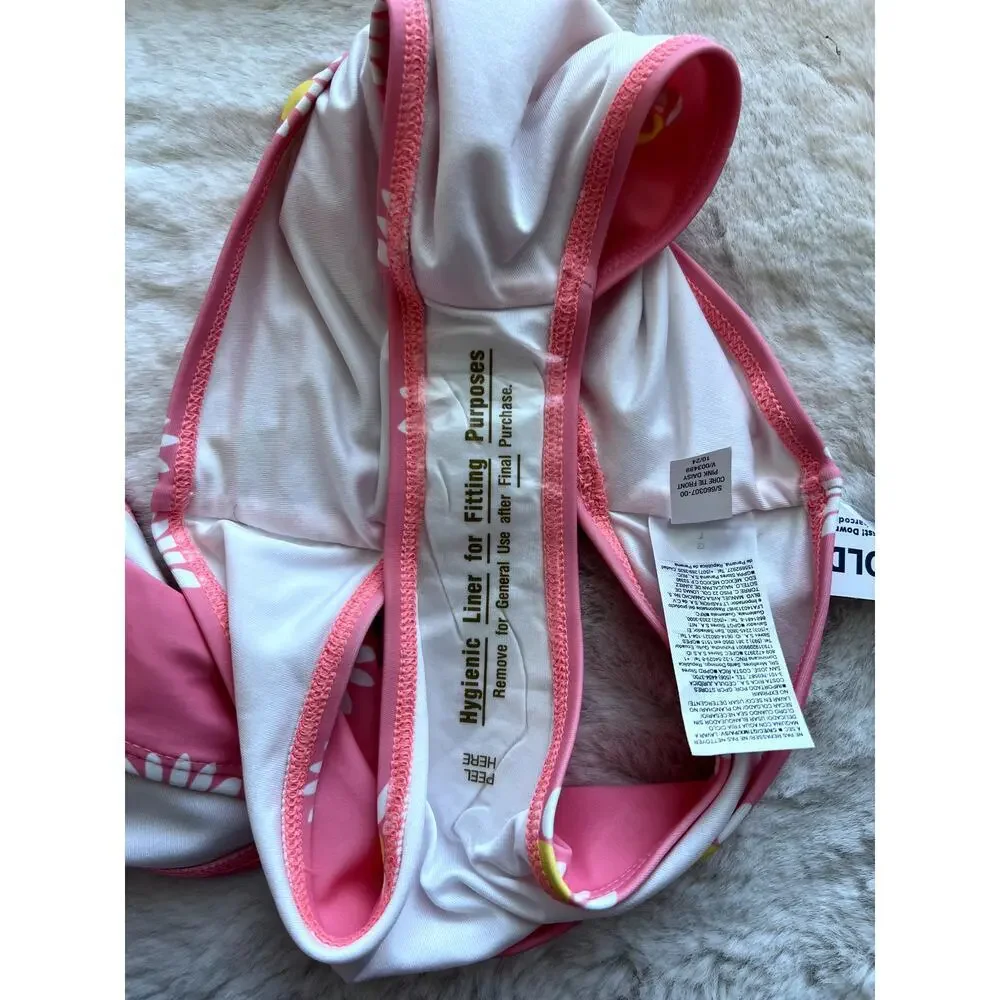 Old Navy Girls' Daisy Print Tie-Knot Bikini Swimsuit Size L
